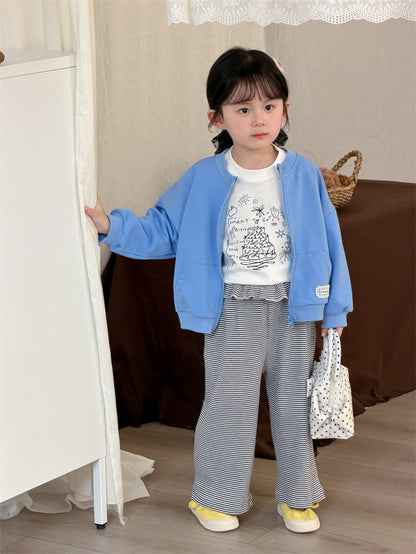 カーディガン・パーカー Solid Color Lace Zip-up Cardigan レース切替 ジップアップカーディガン【mh0012207】