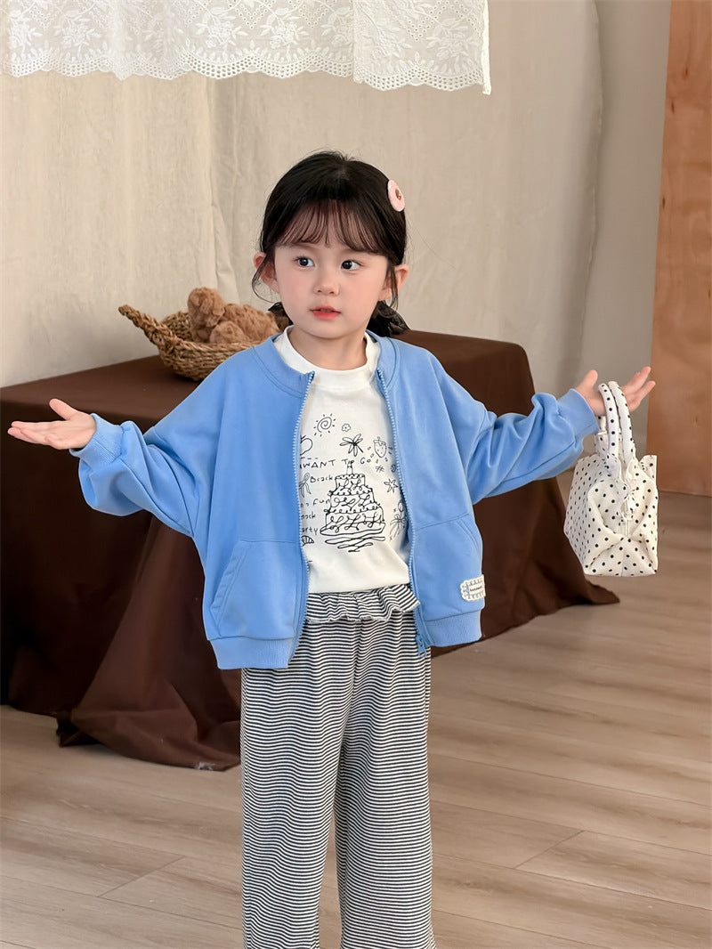 カーディガン・パーカー Solid Color Lace Zip-up Cardigan レース切替 ジップアップカーディガン【mh0012207】