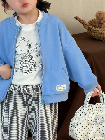 カーディガン・パーカー Solid Color Lace Zip-up Cardigan レース切替 ジップアップカーディガン【mh0012207】