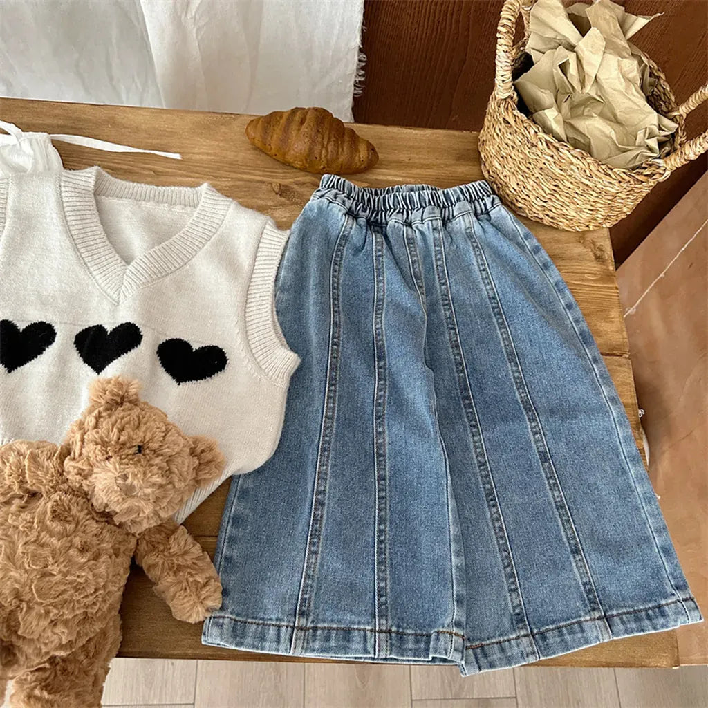 ベスト ハートモチーフVネックニットベスト【mh0011260】