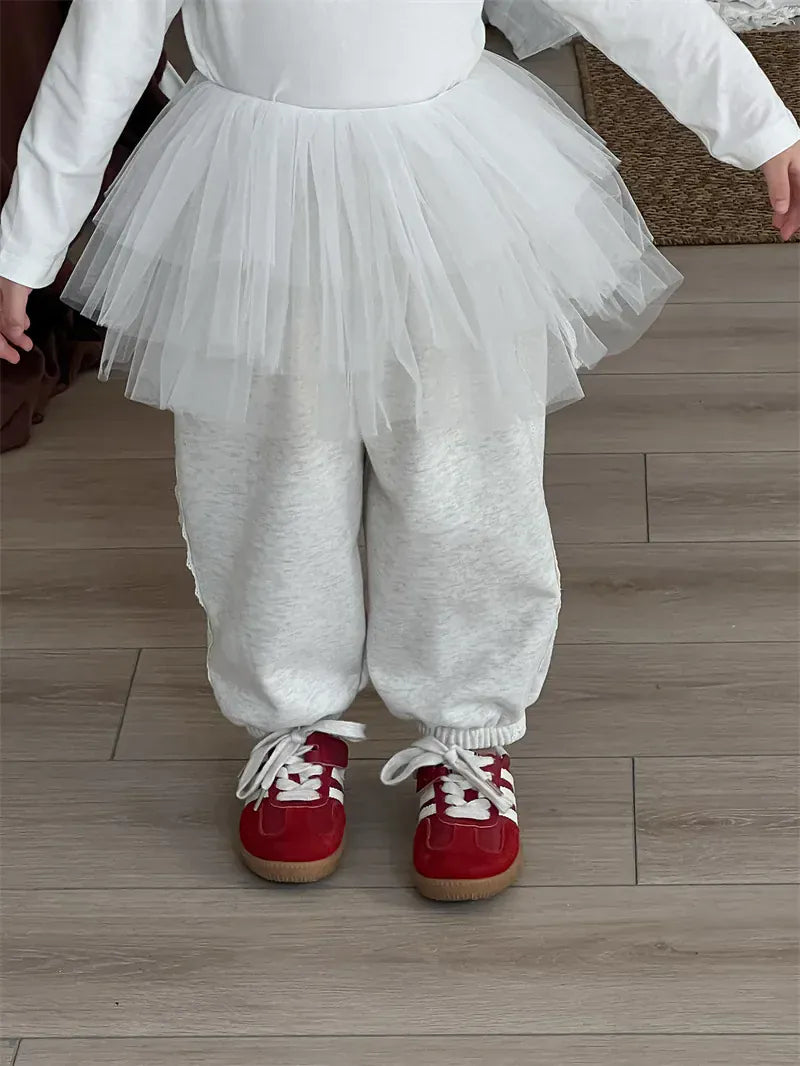 スカート White / S (80-90) キッズスカート チュチュチュールバレリーナスカート【mh0008934】