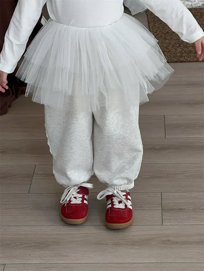 スカート White / S (80-90) キッズスカート チュチュチュールバレリーナスカート【mh0008934】