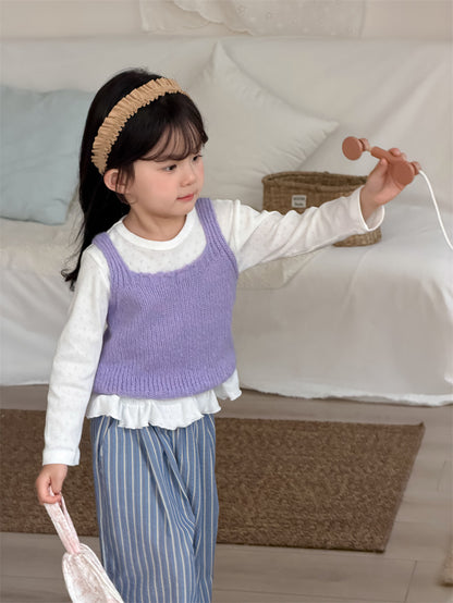 長袖Tシャツ Lace Hem Long Sleeve T-Shirt レース裾 長袖Tシャツ【mh0012200】