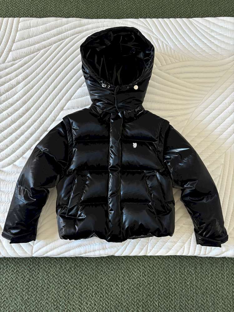 ショートコート・ジャケット・ジャンパー Black / 110cm yummy&rocky | Detachable Sleeve Hooded Duck Down Jacket 4WAY仕様 デタッチャブル ダウンジャケット【mh0020039】