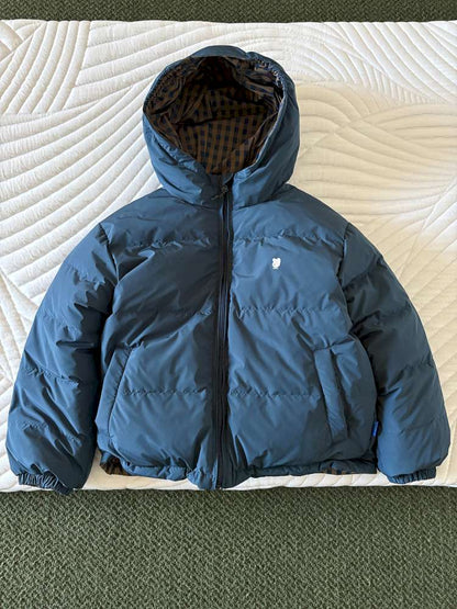 ショートコート・ジャケット・ジャンパー Blue / 110cm yummy&rocky | Fluffy Hooded Mula Duck Down Jacket フーデッド ダックダウン ジャケット【mh0020043】