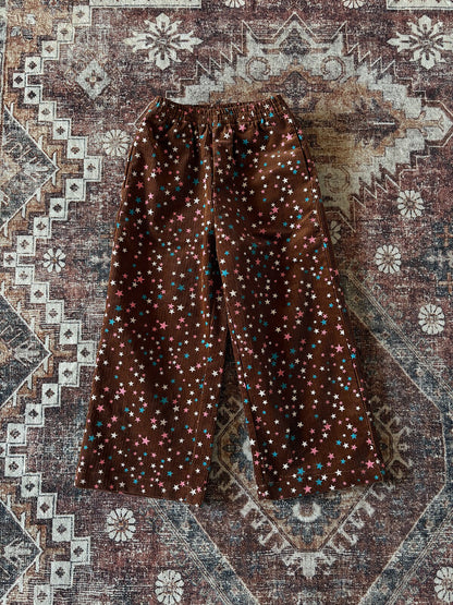 ロングパンツ・スウェットパンツ Brown / 110cm yummy&rocky | Star Print Cotton Corduroy Pants 星柄コーデュロイストレートパンツ【mh0020101】