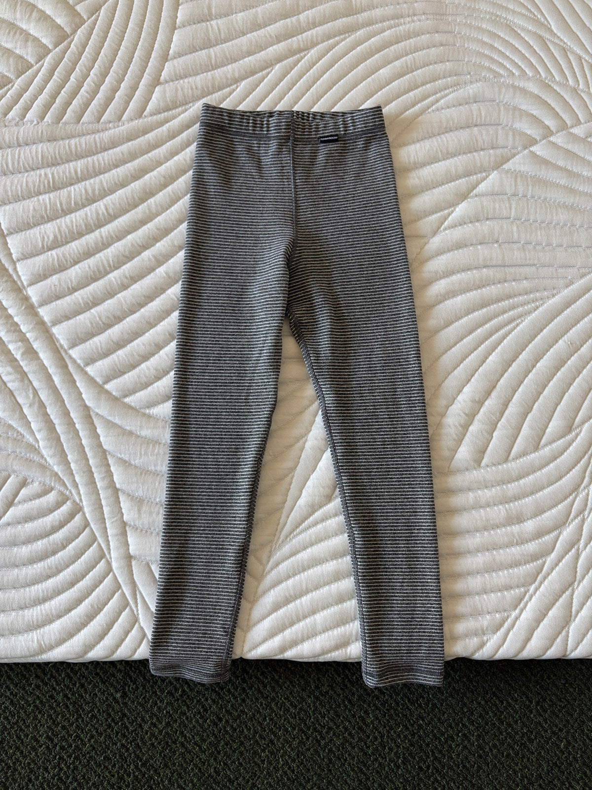 レギンスパンツ Dark Gray / 110cm yummy&rocky | Antibacterial Striped Stretch Leggings 抗菌 防寒 配色ボーダー レギンス【mh0020064】