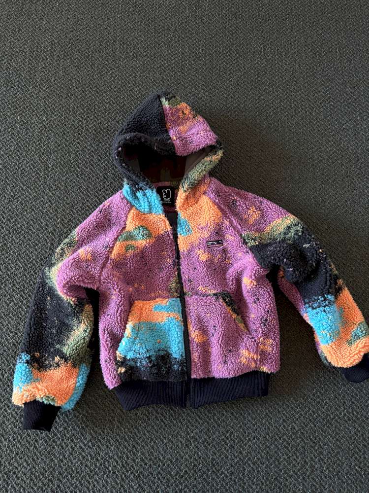 長袖セットアップ jacket / 110cm yummy&rocky | Lamb Wool Fleece Hooded Tracksuit ボアベスト付き 裏起毛 セットアップ【mh0020058】