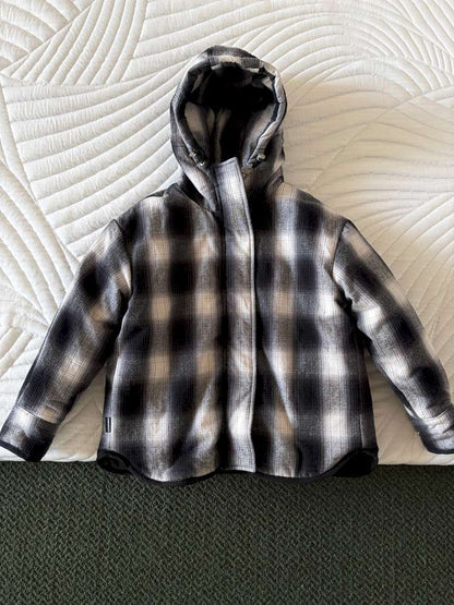 ショートコート・ジャケット・ジャンパー Plaid / 110cm yummy&rocky | Thinsulate Plaid Floral Quilted Jaket フラワーチェック 中綿 ブルゾン【mh0020046】