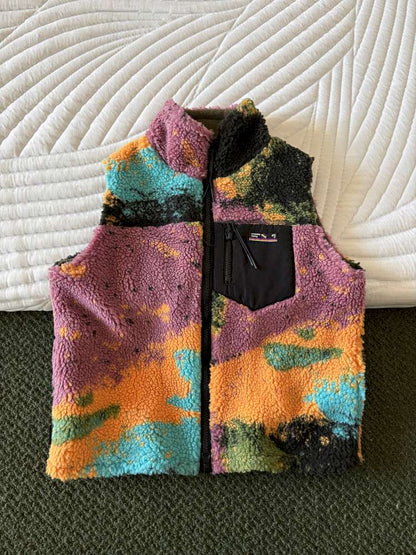 長袖セットアップ vest / 110cm yummy&rocky | Lamb Wool Fleece Hooded Tracksuit ボアベスト付き 裏起毛 セットアップ【mh0020058】