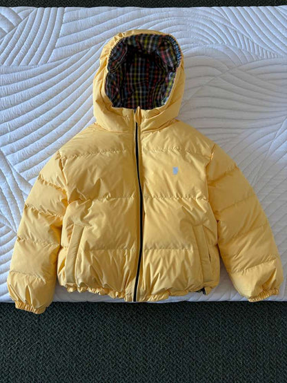 ショートコート・ジャケット・ジャンパー Yellow / 110cm yummy&rocky | Fluffy Hooded Mula Duck Down Jacket フーデッド ダックダウン ジャケット【mh0020043】