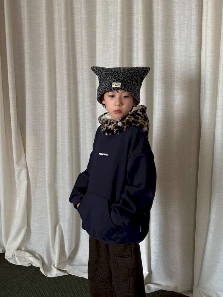 トレーナー・フーディ yummy&rocky | 3D Leopard Print Splicing Hoodie レオパード柄 裏起毛 フーディー【mh0020059】