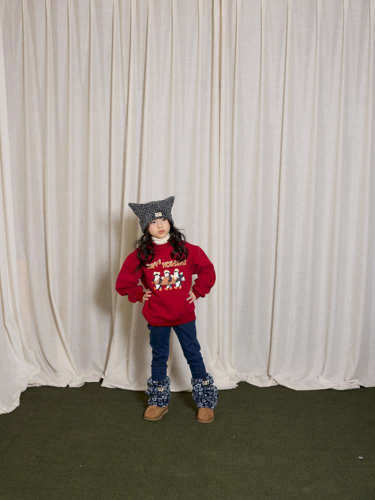 トレーナー・フーディ yummy&rocky | 3D Penguin Luminous Plush Hoodie ペンギン 蓄光プリント 裏起毛 スウェット【mh0020060】