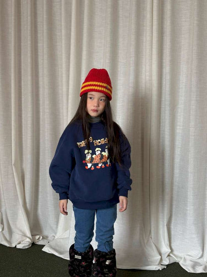 トレーナー・フーディ yummy&rocky | 3D Penguin Luminous Plush Hoodie ペンギン 蓄光プリント 裏起毛 スウェット【mh0020060】