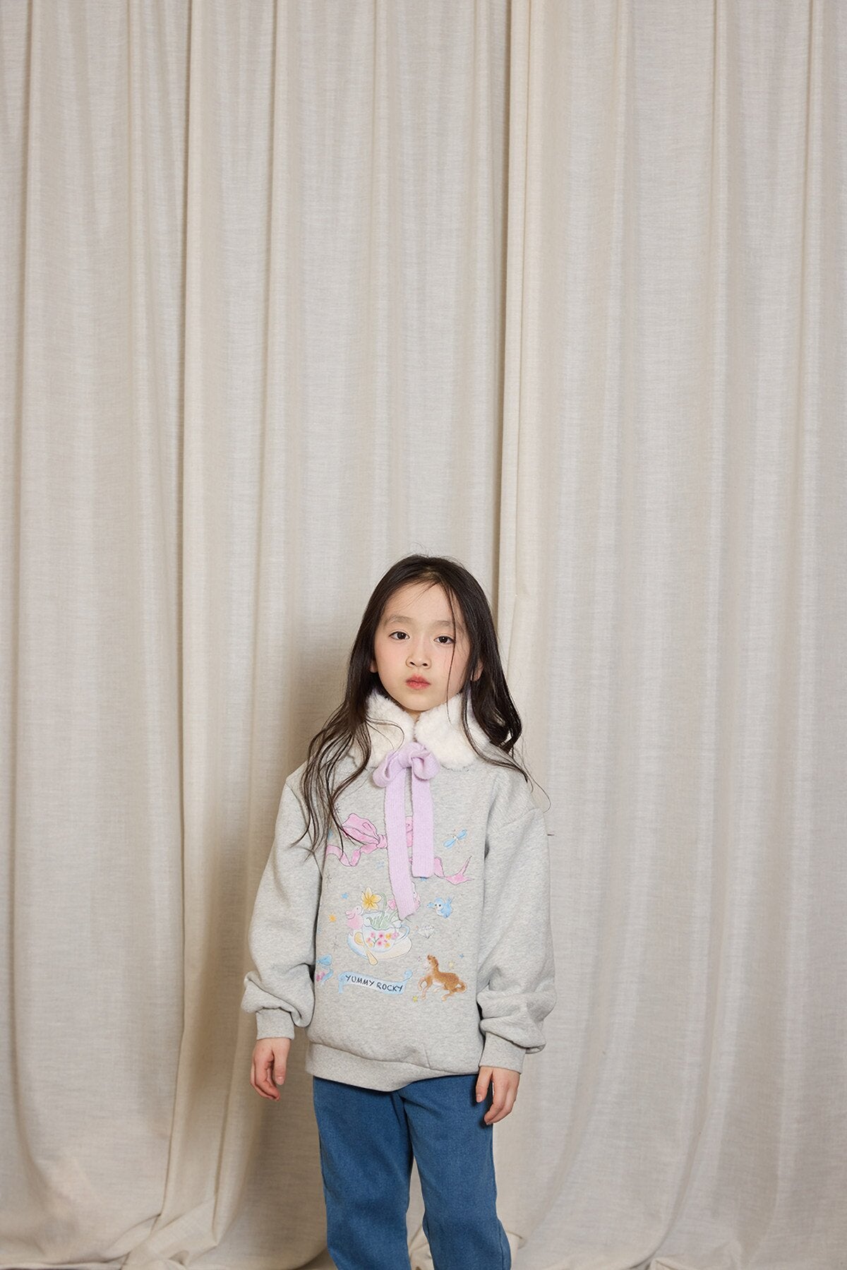 トレーナー・フーディ yummy&rocky | Animal Print Fleece Thermal Sweatshirt アニマルプリント暖かフリーススウェット【mh0020097】