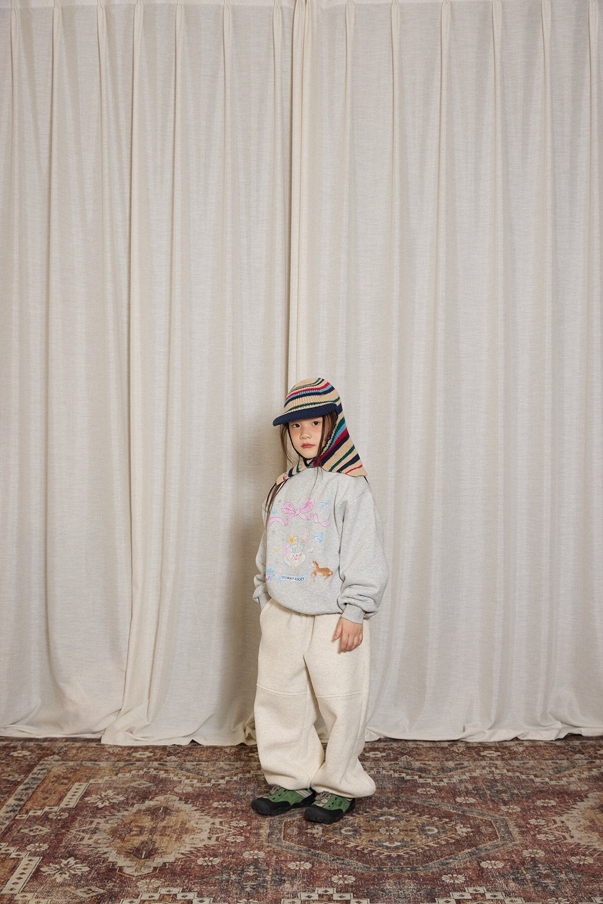 トレーナー・フーディ yummy&rocky | Animal Print Fleece Thermal Sweatshirt アニマルプリント暖かフリーススウェット【mh0020097】