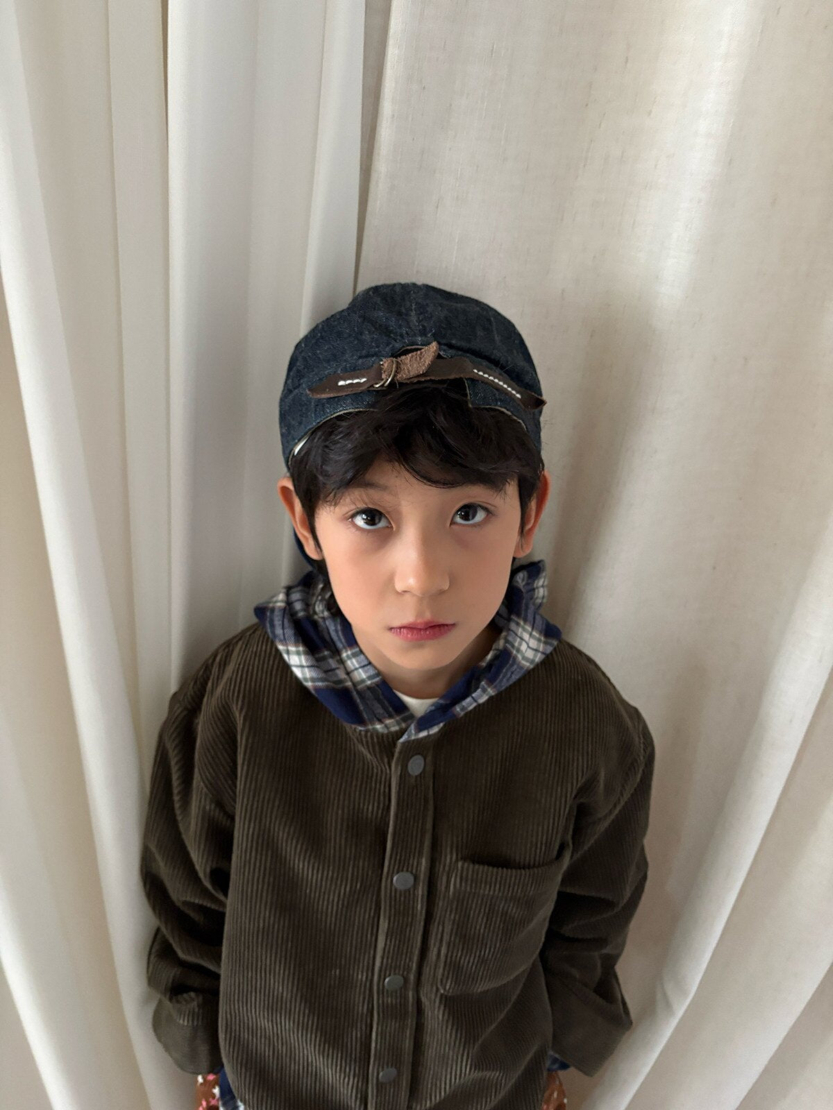 ショートコート・ジャケット・ジャンパー yummy&rocky | Cotton Corduroy Patchwork Jacket コーデュロイ配色切替フードジャケット【mh0020100】