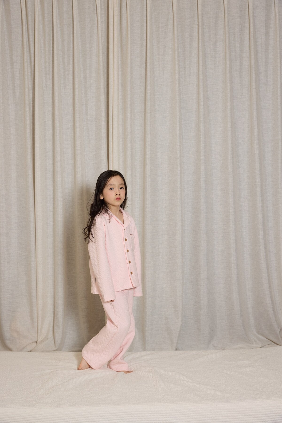 長袖パジャマ yummy&rocky | Cotton Embroidery Print Home Set コットン刺繍プリントルームウェア【mh0020096】