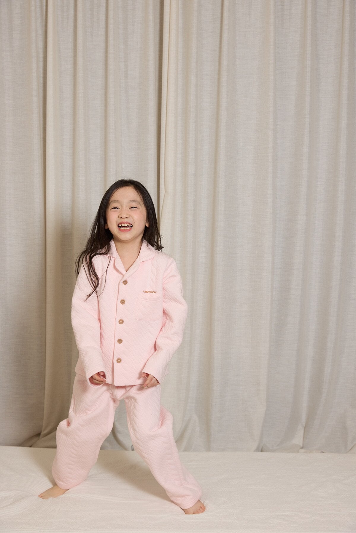長袖パジャマ yummy&rocky | Cotton Embroidery Print Home Set コットン刺繍プリントルームウェア【mh0020096】