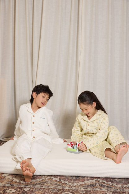 長袖パジャマ yummy&rocky | Cotton Embroidery Print Home Set コットン刺繍プリントルームウェア【mh0020096】