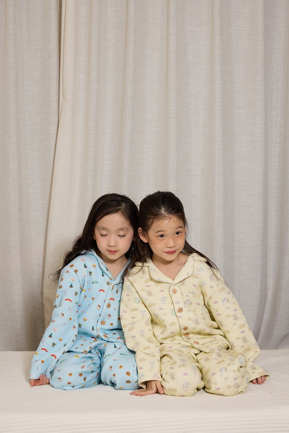 長袖パジャマ yummy&rocky | Cotton Embroidery Print Home Set コットン刺繍プリントルームウェア【mh0020096】