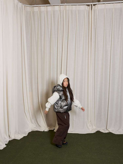 ショートコート・ジャケット・ジャンパー yummy&rocky | Detachable Sleeve Hooded Duck Down Jacket 4WAY仕様 デタッチャブル ダウンジャケット【mh0020039】