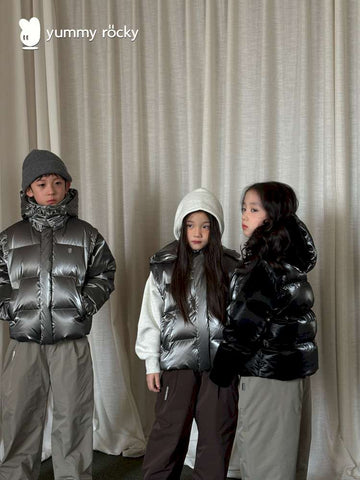 ショートコート・ジャケット・ジャンパー yummy&rocky | Detachable Sleeve Hooded Duck Down Jacket 4WAY仕様 デタッチャブル ダウンジャケット【mh0020039】
