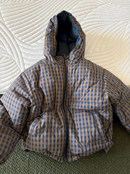 ショートコート・ジャケット・ジャンパー yummy&rocky | Fluffy Hooded Mula Duck Down Jacket フーデッド ダックダウン ジャケット【mh0020043】