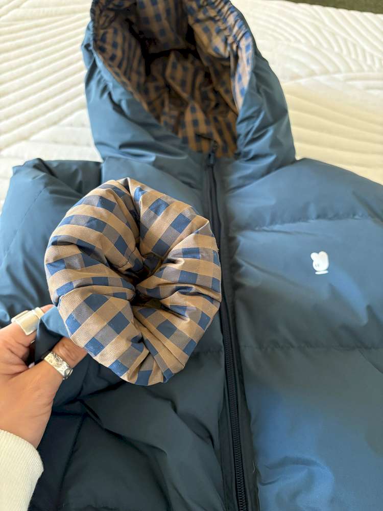 ショートコート・ジャケット・ジャンパー yummy&rocky | Fluffy Hooded Mula Duck Down Jacket フーデッド ダックダウン ジャケット【mh0020043】