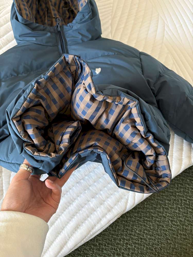 ショートコート・ジャケット・ジャンパー yummy&rocky | Fluffy Hooded Mula Duck Down Jacket フーデッド ダックダウン ジャケット【mh0020043】