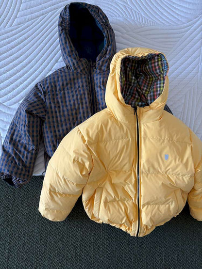 ショートコート・ジャケット・ジャンパー yummy&rocky | Fluffy Hooded Mula Duck Down Jacket フーデッド ダックダウン ジャケット【mh0020043】