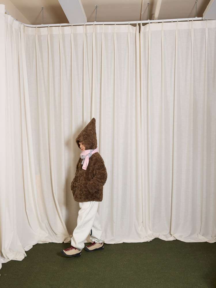 長袖セットアップ yummy&rocky | Grating Anti-Static Fleece Tracksuit スマイリープリント 裏起毛 セットアップ【mh0020055】