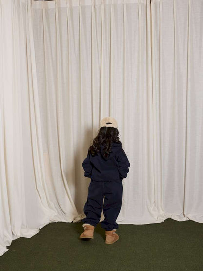 長袖セットアップ yummy&rocky | Grating Anti-Static Fleece Tracksuit スマイリープリント 裏起毛 セットアップ【mh0020055】