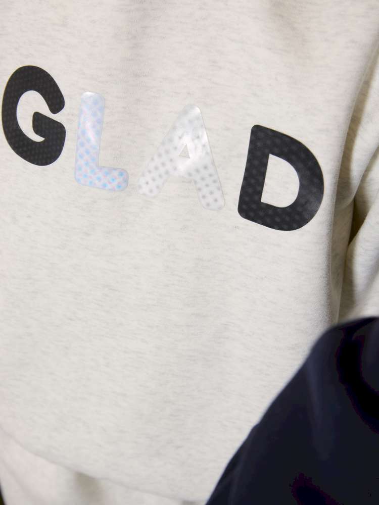 長袖セットアップ yummy&rocky | Grating Anti-Static Fleece Tracksuit スマイリープリント 裏起毛 セットアップ【mh0020055】