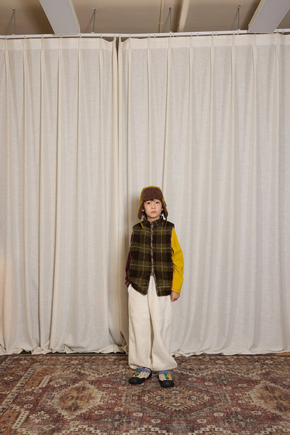 ベスト yummy&rocky | Imitation Lamb Wool Warm Vest ボアスタンドカラーベスト【mh0020099】