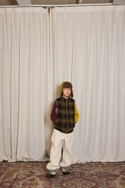 ベスト yummy&rocky | Imitation Lamb Wool Warm Vest ボアスタンドカラーベスト【mh0020099】