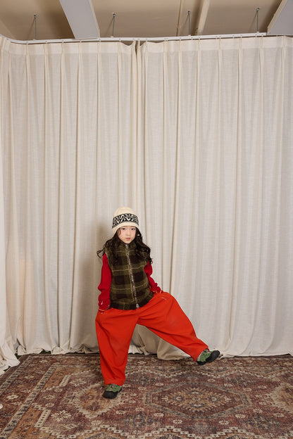 ベスト yummy&rocky | Imitation Lamb Wool Warm Vest ボアスタンドカラーベスト【mh0020099】