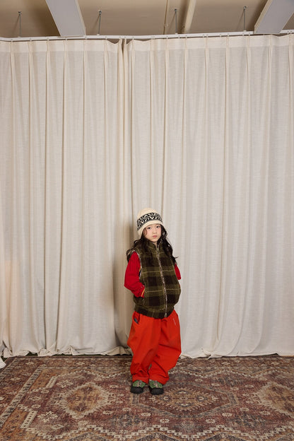 ベスト yummy&rocky | Imitation Lamb Wool Warm Vest ボアスタンドカラーベスト【mh0020099】