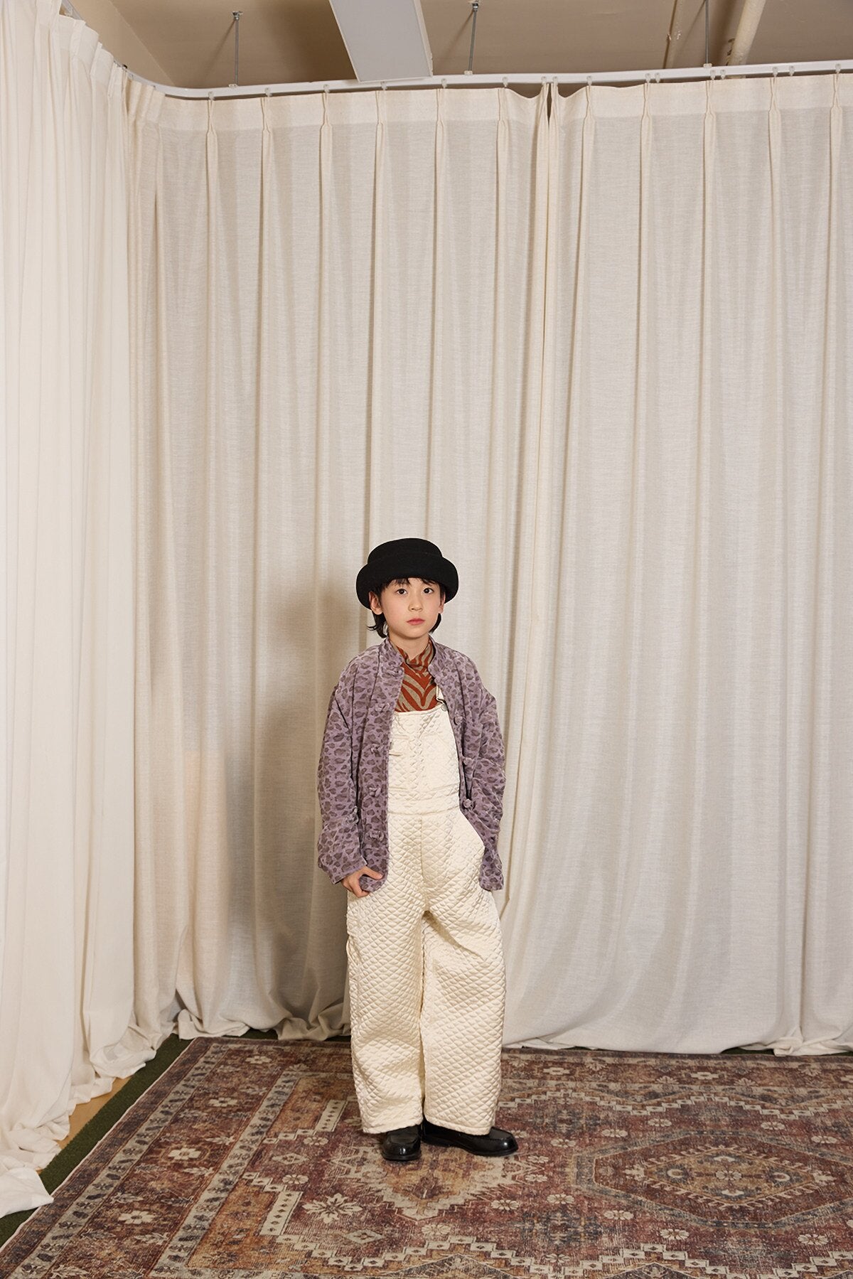 オーバーオール yummy&rocky | Imported Quilted Cotton Warm Bib Pants キルティング中綿サロペット【mh0020095】