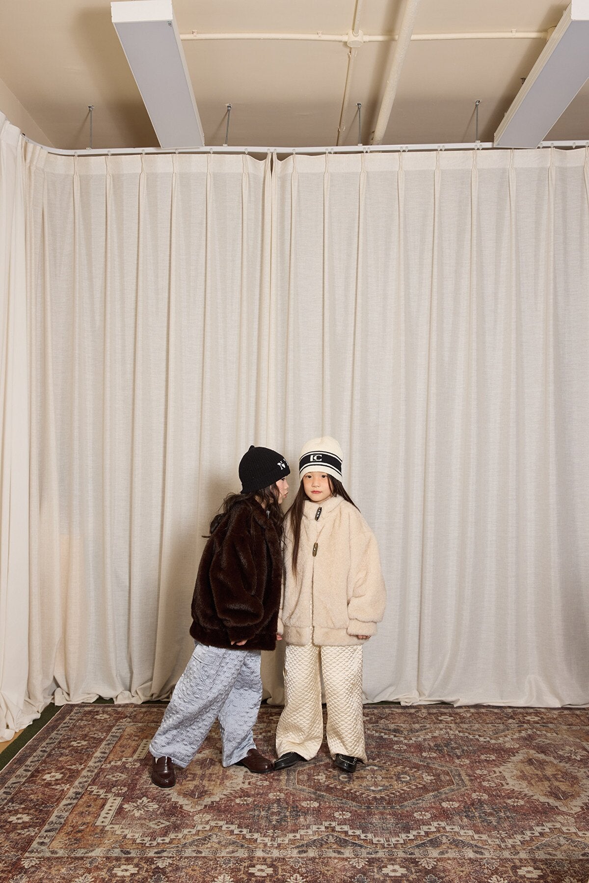 オーバーオール yummy&rocky | Imported Quilted Cotton Warm Bib Pants キルティング中綿サロペット【mh0020095】