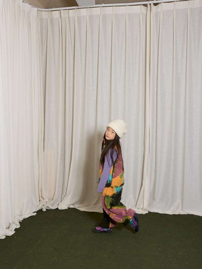 長袖セットアップ yummy&rocky | Lamb Wool Fleece Hooded Tracksuit ボアベスト付き 裏起毛 セットアップ【mh0020058】