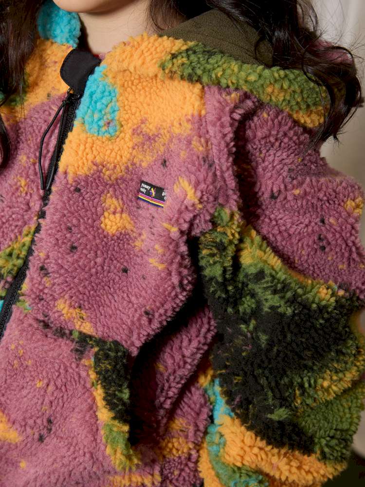 長袖セットアップ yummy&rocky | Lamb Wool Fleece Hooded Tracksuit ボアベスト付き 裏起毛 セットアップ【mh0020058】