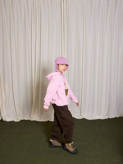 ロングパンツ・スウェットパンツ yummy&rocky | Leopard Print Thickened Fleece Pants レオパード柄 裏起毛 ストレートパンツ【mh0020061】