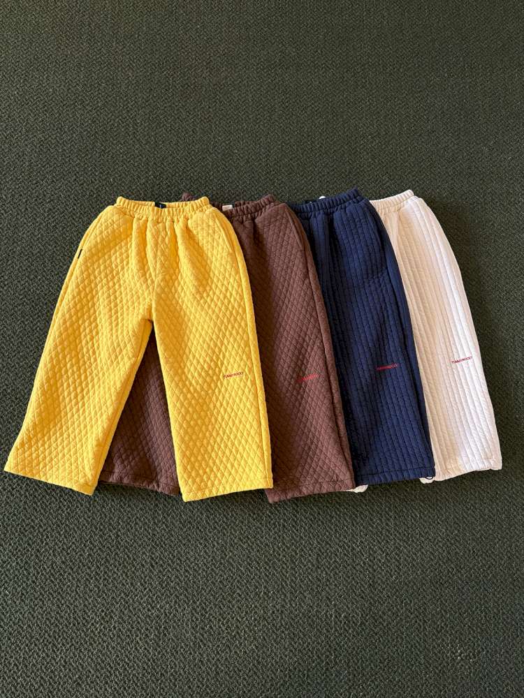 ロングパンツ・スウェットパンツ yummy&rocky | Logo Embroidery Thickened Fleece Pants ロゴ刺繍 裏起毛 スウェットパンツ【mh0020048】