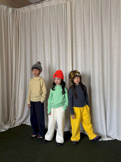 ロングパンツ・スウェットパンツ yummy&rocky | Logo Embroidery Thickened Fleece Pants ロゴ刺繍 裏起毛 スウェットパンツ【mh0020048】