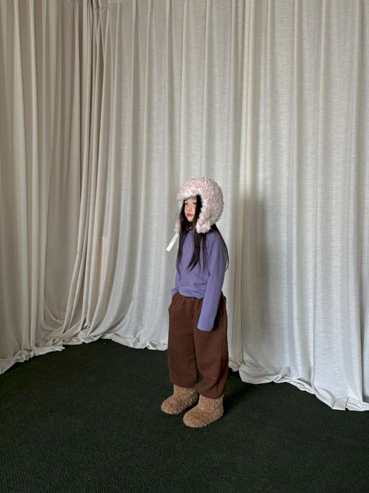 ロングパンツ・スウェットパンツ yummy&rocky | Logo Embroidery Thickened Fleece Pants ロゴ刺繍 裏起毛 スウェットパンツ【mh0020048】