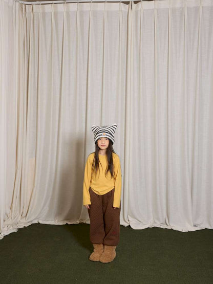 ロングパンツ・スウェットパンツ yummy&rocky | Logo Embroidery Thickened Fleece Pants ロゴ刺繍 裏起毛 スウェットパンツ【mh0020048】