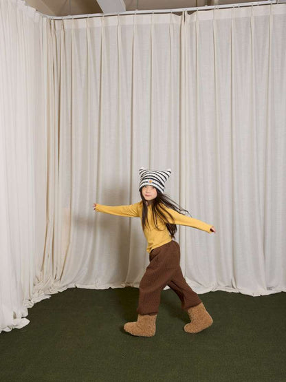 ロングパンツ・スウェットパンツ yummy&rocky | Logo Embroidery Thickened Fleece Pants ロゴ刺繍 裏起毛 スウェットパンツ【mh0020048】