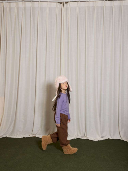 ロングパンツ・スウェットパンツ yummy&rocky | Logo Embroidery Thickened Fleece Pants ロゴ刺繍 裏起毛 スウェットパンツ【mh0020048】