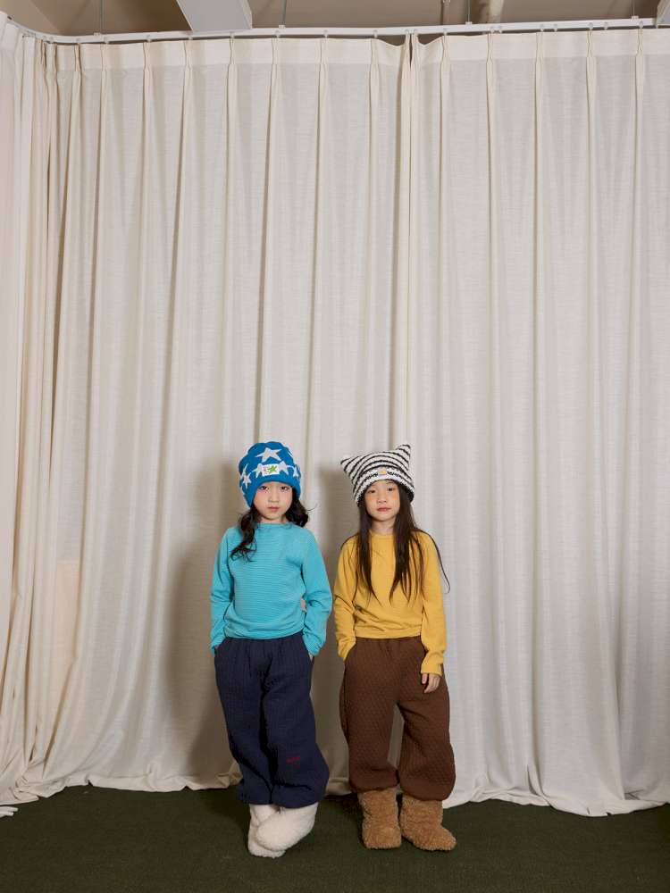 ロングパンツ・スウェットパンツ yummy&rocky | Logo Embroidery Thickened Fleece Pants ロゴ刺繍 裏起毛 スウェットパンツ【mh0020048】